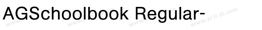 AGSchoolbook Regular字体转换